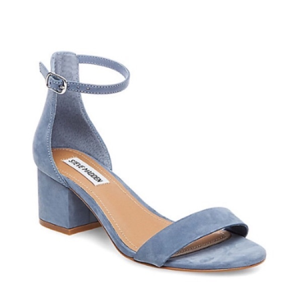 Steve Madden Irenee Sandals Baby Blue Suede